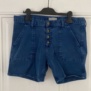ba&sh Blue High Waist Shorts Size 2
Waist 17”
Length 15.5”
Inseam 5”